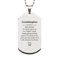 granddaughter motivational gifts from gigi remember to never give up no matter what inspirational birthday silver dog tag for granddaughter