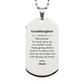 granddaughter motivational gifts from abuela remember to never give up no matter what inspirational birthday silver dog tag for granddaughter
