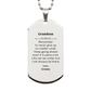 grandson motivational gifts from granny remember to never give up no matter what inspirational birthday silver dog tag for grandson
