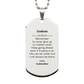 godson motivational gifts from godmother remember to never give up no matter what inspirational birthday silver dog tag for godson