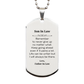 son in law motivational gifts from father in law remember to never give up no matter what inspirational birthday silver dog tag for son in law