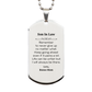 son in law motivational gifts from bonus mom remember to never give up no matter what inspirational birthday silver dog tag for son in law