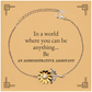 gifts for administrative assistant in a world where you can be anything appreciation birthday sunflower bracelet for men women friends coworkers