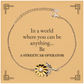 gifts for streetcar operator in a world where you can be anything appreciation birthday sunflower bracelet for men women friends coworkers