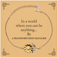 gifts for transportation manager in a world where you can be anything appreciation birthday sunflower bracelet for men women friends coworkers